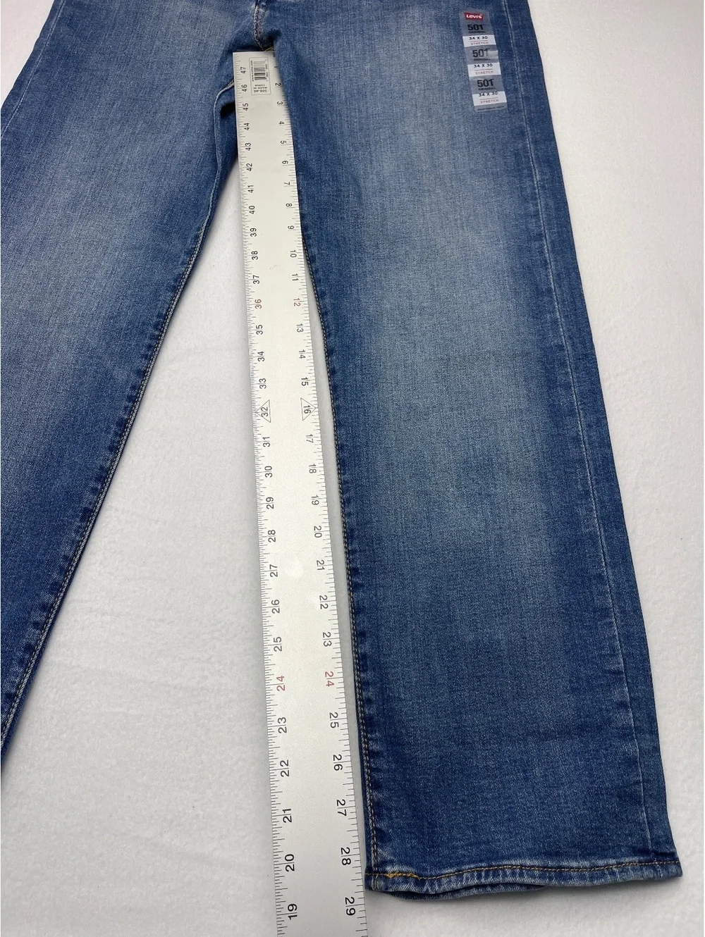 Levi's 501 Men's Classic Fit Blue Denim Jeans Size 34x30